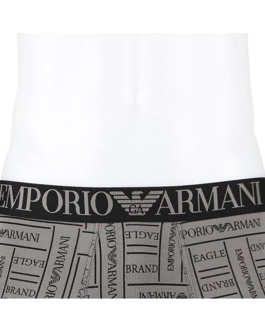 Emporio Armani Gray Logo Underwear for men