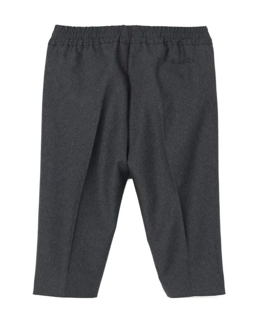 Gucci Gray Elastic-Waist Trousers