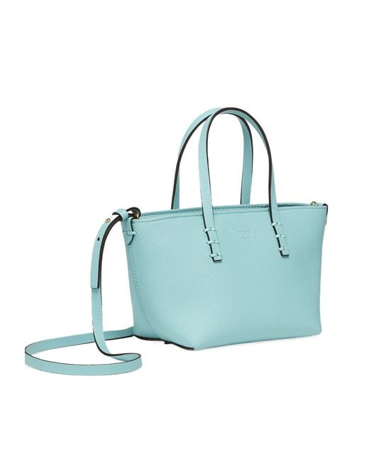 Fendi Blue Mini Roll Selleria Tote Bag