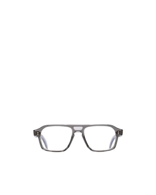 Cutler & Gross Multicolor Geometric-Frame Non-Prescription Glasses for men