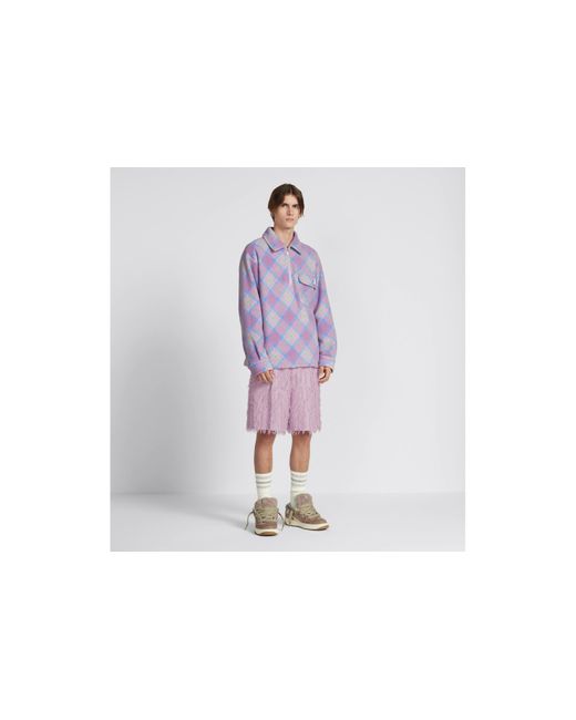 Dior Purple By Erl Bermuda Shorts for men