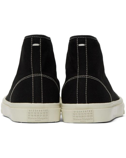 Maison Margiela Black Tabi High-Top Sneakers for men