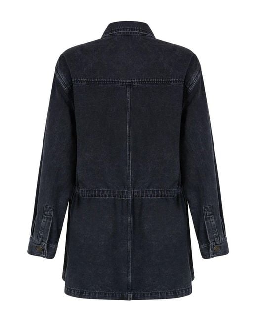 Isabel Marant Blue Étoile Buttoned Denim Jacket