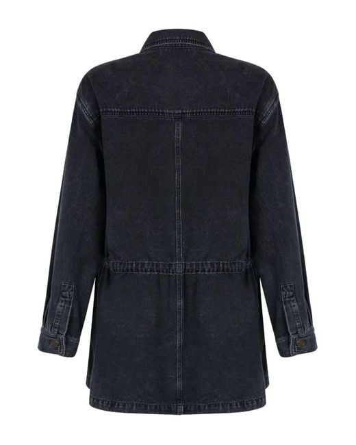 Isabel Marant Blue Étoile Buttoned Denim Jacket