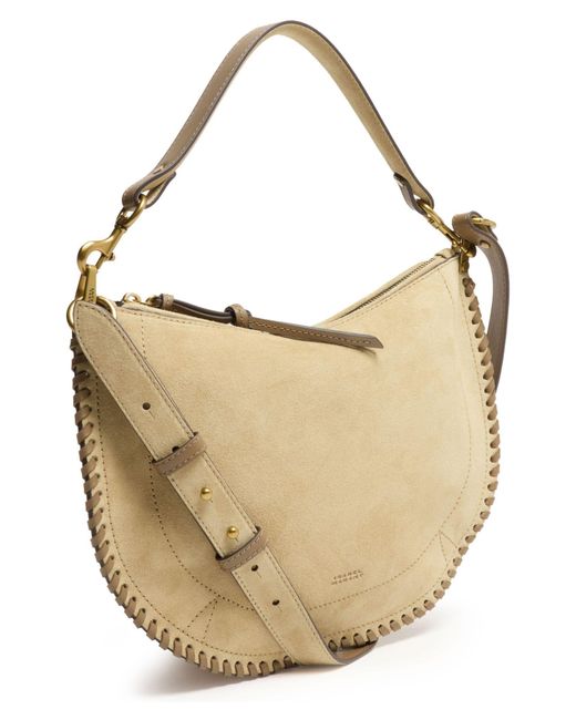 Isabel Marant White Oskan Soft Zipped Shoulder Bag