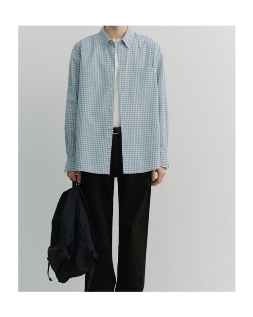 DUNST Blue Long-Sleeved Shirt for men