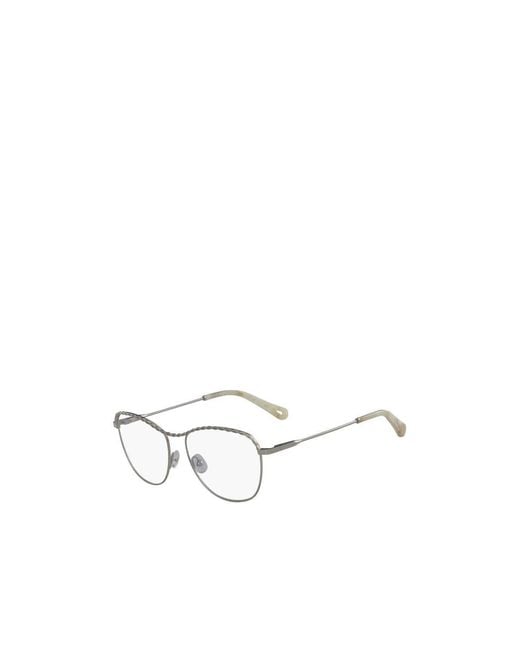 Chloé White Circular Flat Mirror