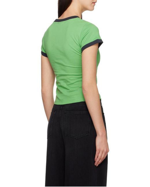 Ganni Green Beanie