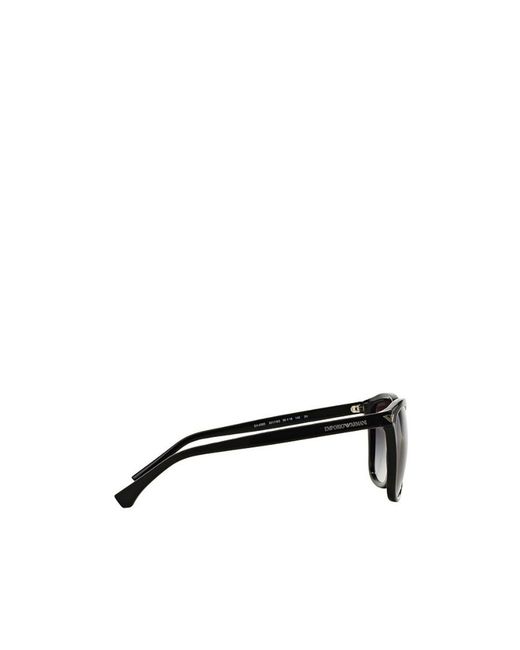 Emporio Armani White Square Frame Sunglasses