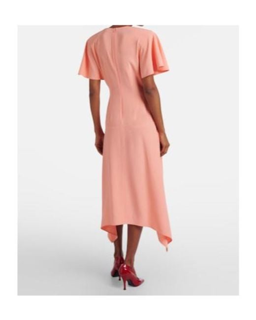 Stella McCartney Pink Draped Cocktail Dress