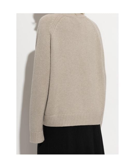 Lisa Yang White Anine Crewneck Jumper