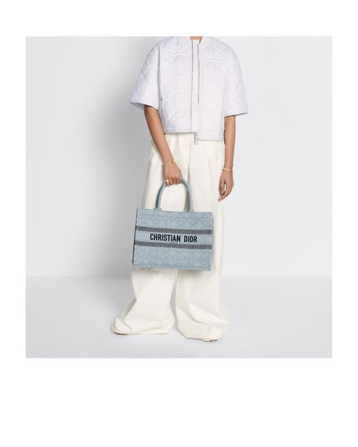 Dior Gray Medium Book Tote