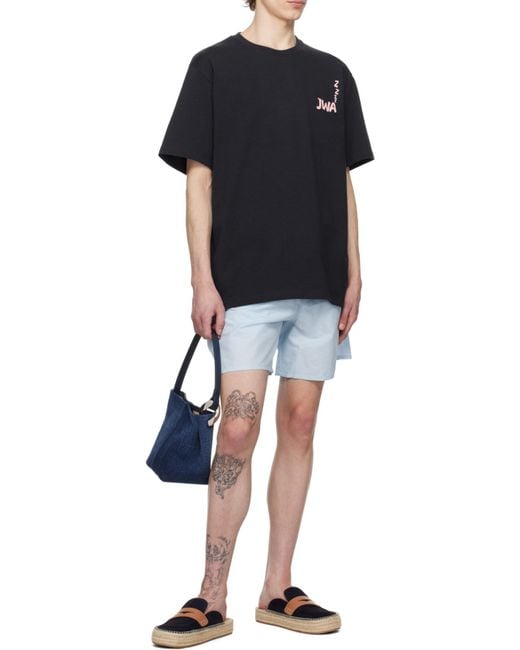 J.W. Anderson Blue Jw Anderson Jwa Back Print T-Shirt for men