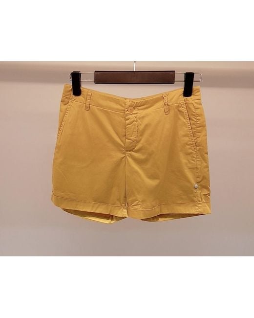 Weekend by Maxmara Yellow Belt-Loop Shorts
