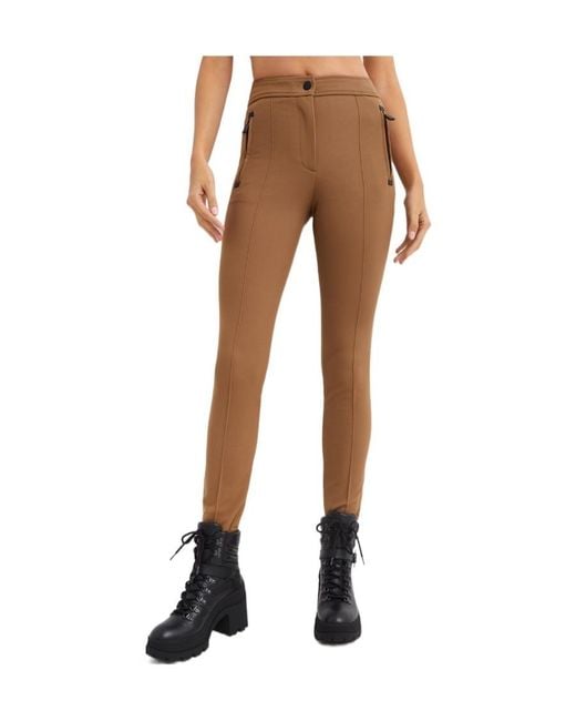 Moncler Natural Zip Pocket Casual Pants