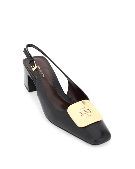 Tory Burch Black Georgia Slingback Pumps