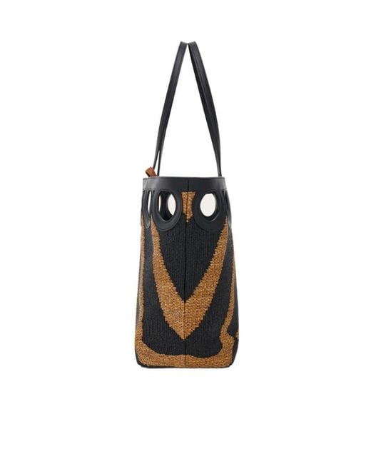 Ferragamo Black Sac Cabas Trame Gancini