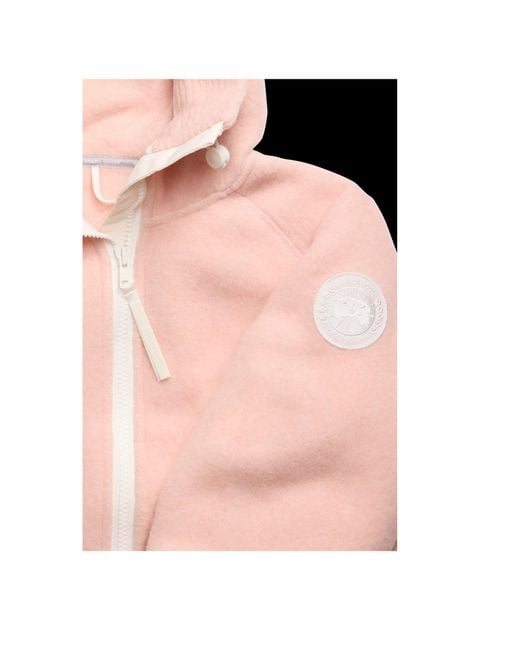 Canada Goose Pink Chilliwack Bomber Kind Fleece Label