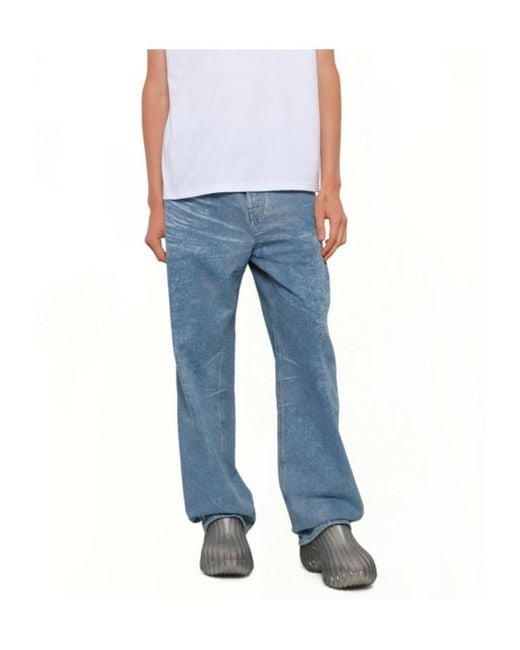 DIESEL Blue 2001 D-Macro-Fsi-1 L32 Relaxed Jeans for men