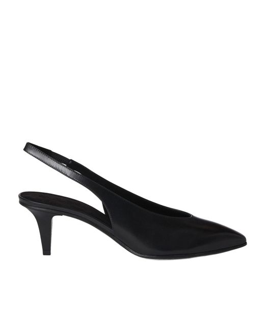 Loro Piana Black Rebecca Heeled Sandals