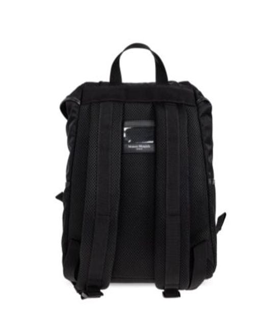 Maison Margiela Black High-Tech Medium Backpack for men