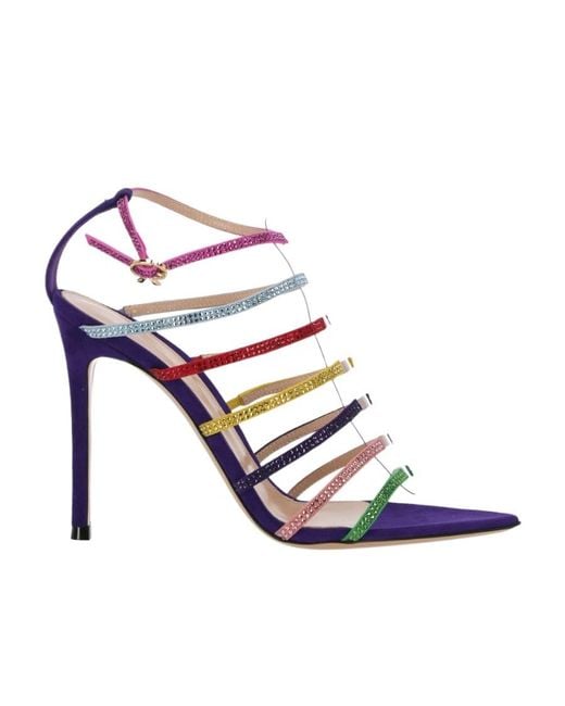 Gianvito Rossi Blue Sandals