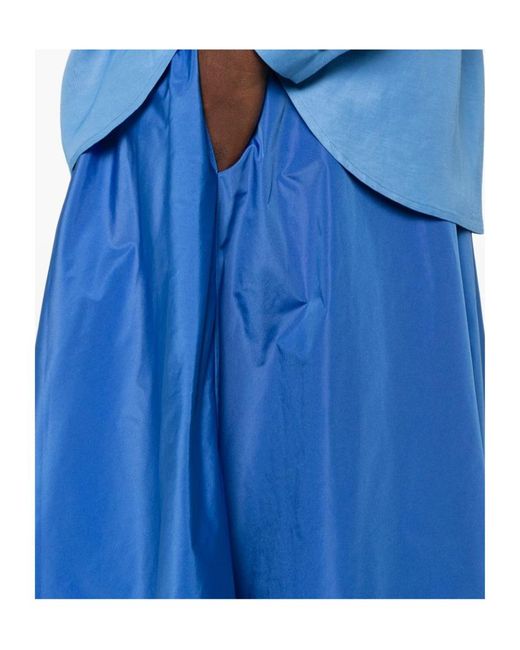 P.A.R.O.S.H. Blue Elasticated Waist Skirt