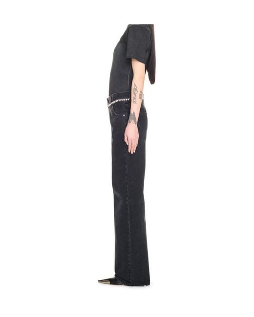Off-White c/o Virgil Abloh Blue Belted Wide Jeans for men