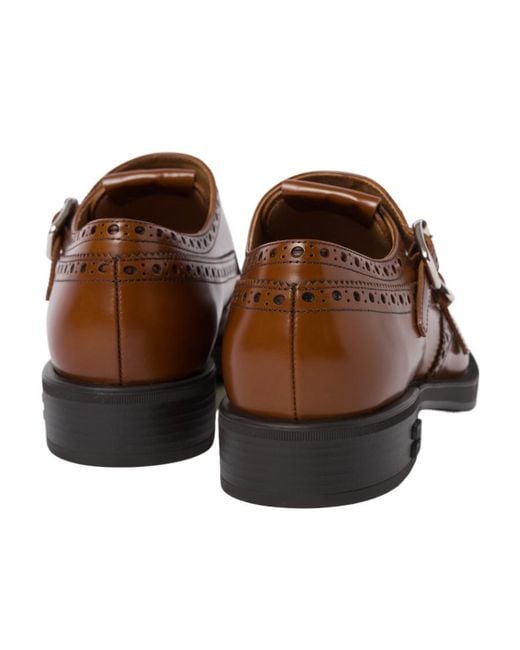 Miu Miu Brown X Church's Leather Brogue Shoes