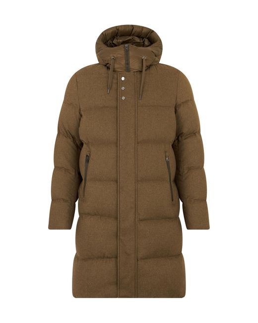 Herno Green Drawstring Hooded Coat for men