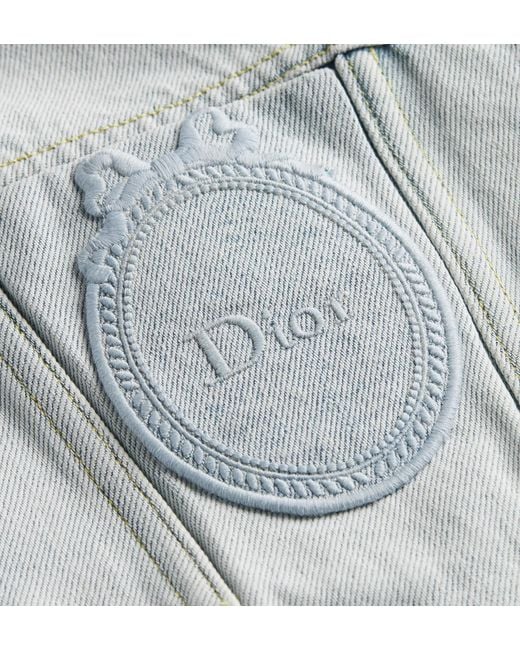 Dior White Short Denim Jacket
