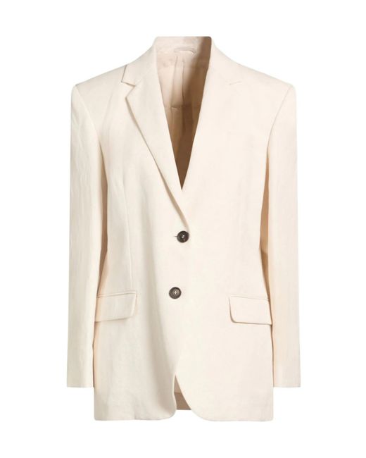 Brunello Cucinelli Natural Minimalist Single-Breasted Suit