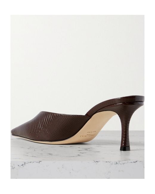 Jimmy Choo Brown Pointed High Heel Sandals