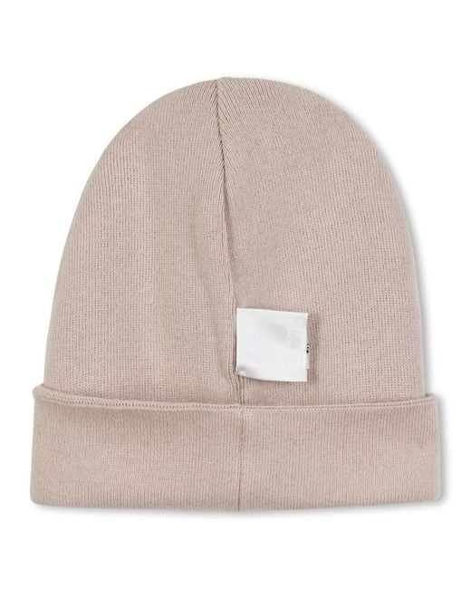 Givenchy Natural Logo-Embroidered Beanie Hat