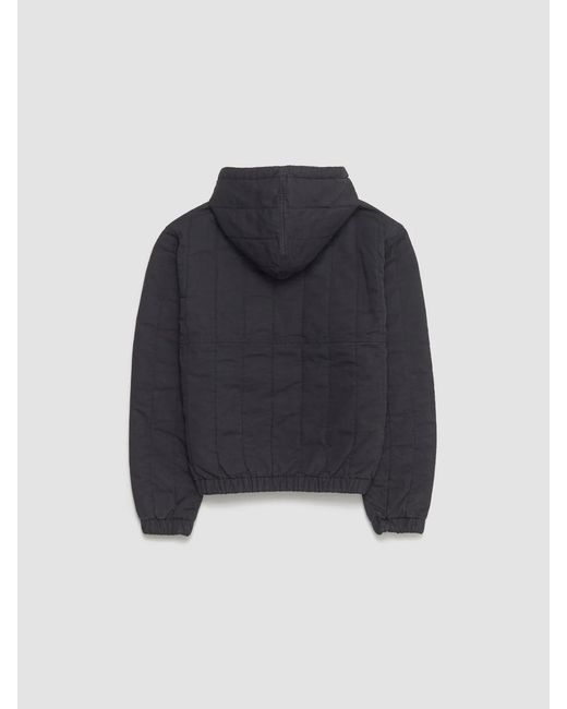Stussy Blue Stüssy Quilted Canvas Hooded Jacket for men