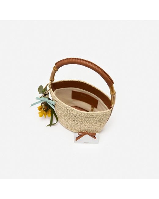 Self-Portrait White Charm Bucket Bag