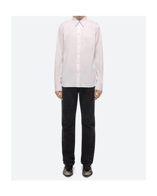Helmut Lang White Logo Classic Shirt for men