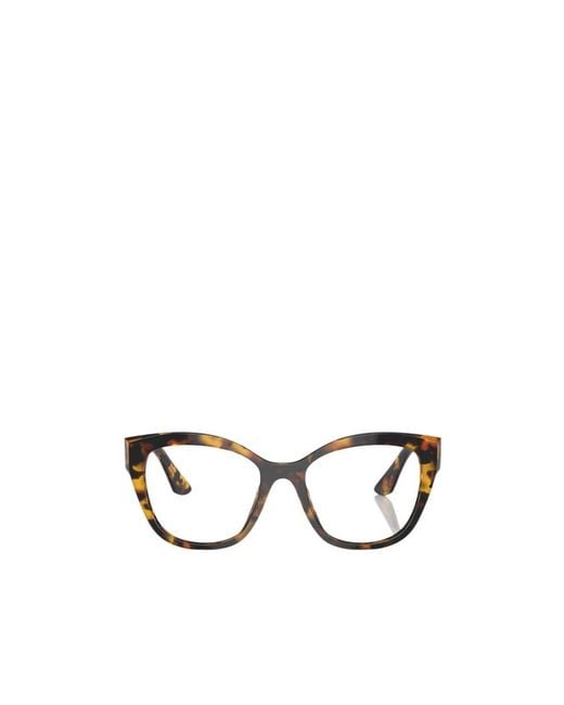 Miu Miu White Eyewear Square Frame Glasses
