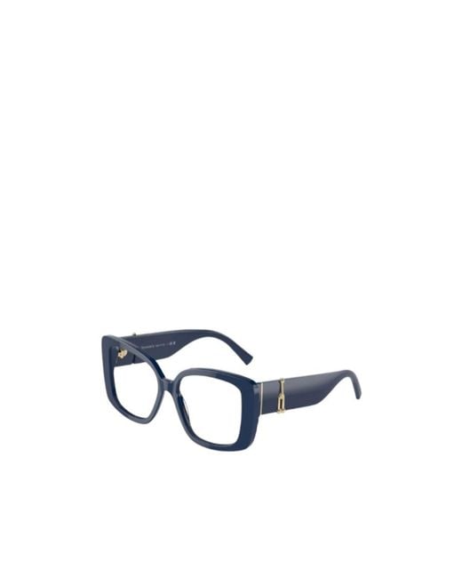 Tiffany & Co Blue Geometric Frame Flat Mirror