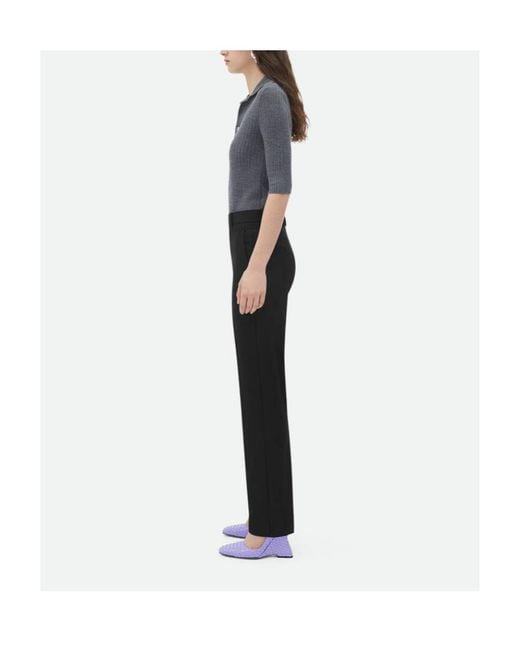 Bottega Veneta Black Sartorial Slim Leg Pants