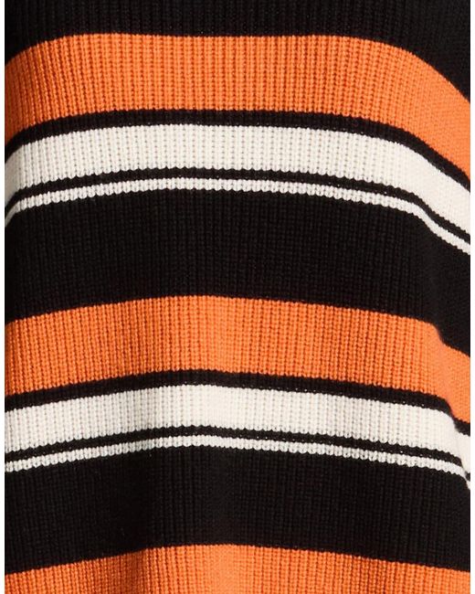 Dolce & Gabbana Black Striped Cashmere Knit Sweater
