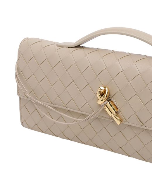 Bottega Veneta Gray Andiamo Clutch