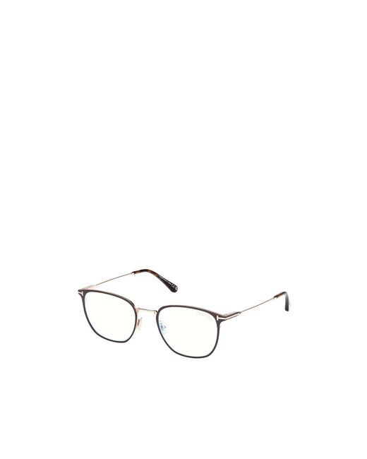 Tom Ford White Eyewear Square Frame Glasses for men