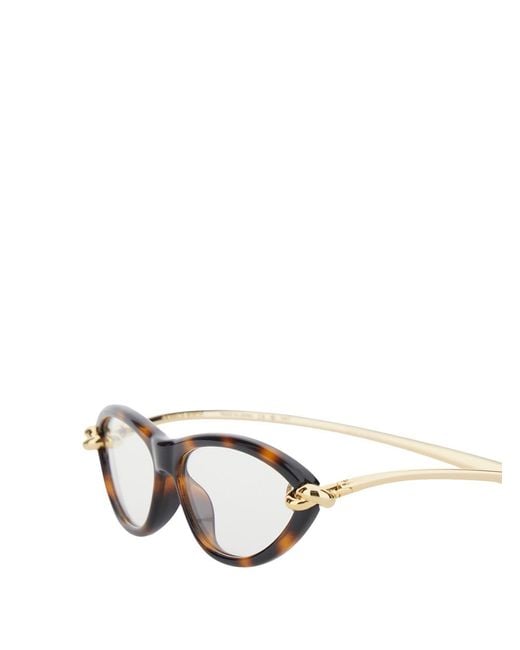 Bottega Veneta White Full-Frame Sunglasses