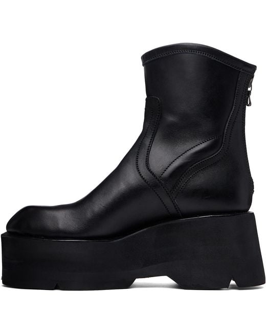 Julius Black Engineer Ankle Boots for men