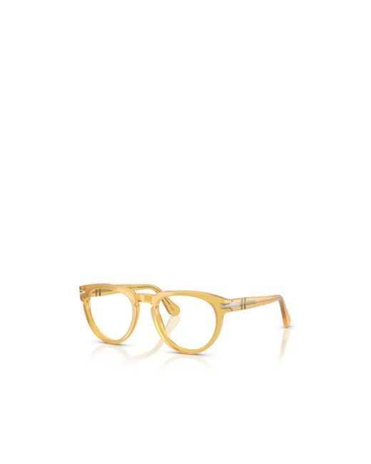 Persol Metallic Round-Frame Glasses for men