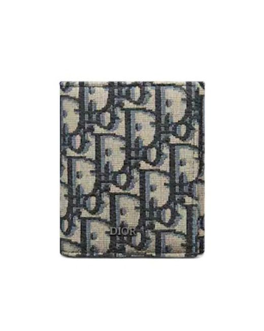 Dior Gray Trifold Wallet for men