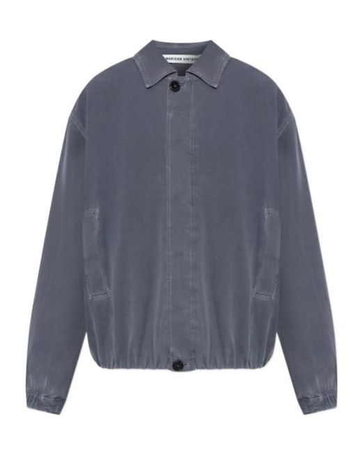American Vintage Blue Relaxed Denim Jacket for men