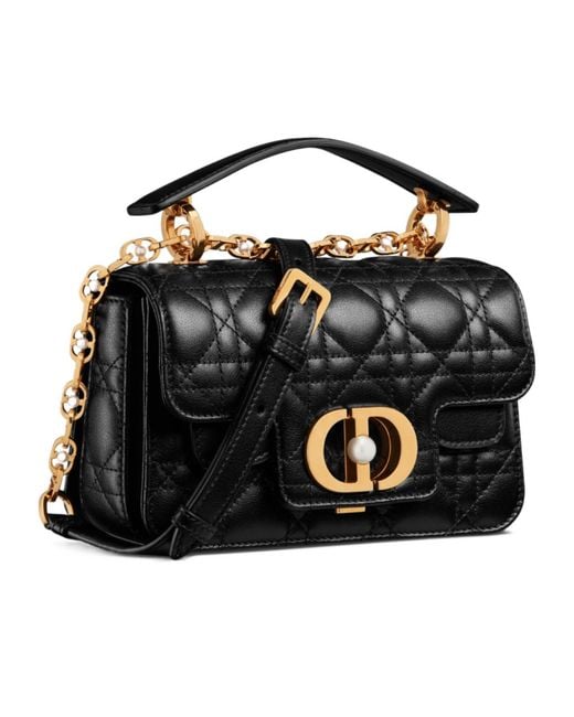 Dior Black Mini Jolie Top Handle Bag