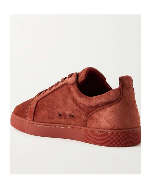 Christian Louboutin Red Louis Junior Low-Top Sneakers for men